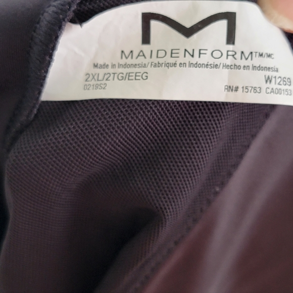 Maidenform Flexees WYOB Slip Black lace trim shape wear dress -2X - Picture 10 of 11